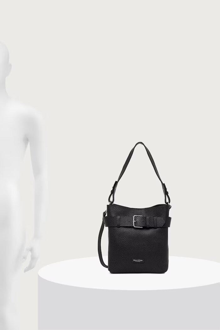 Marc O'Polo чанта crossbody дамска от кожа кафява 5000013496