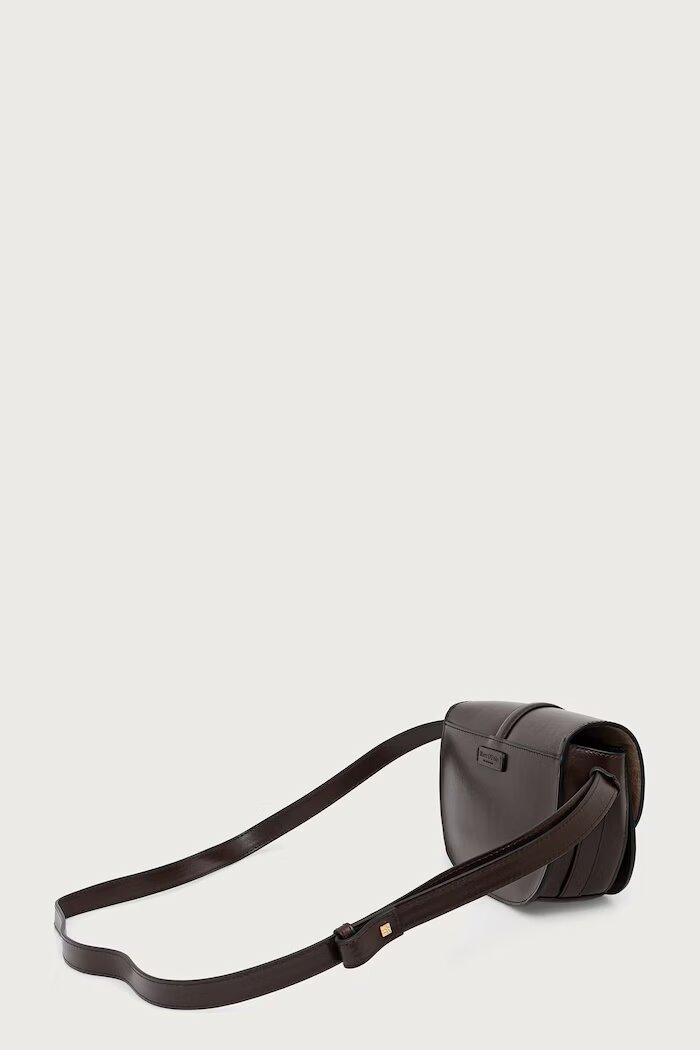 Marc O'Polo чанта crossbody дамска от кожа кафява 5000013659