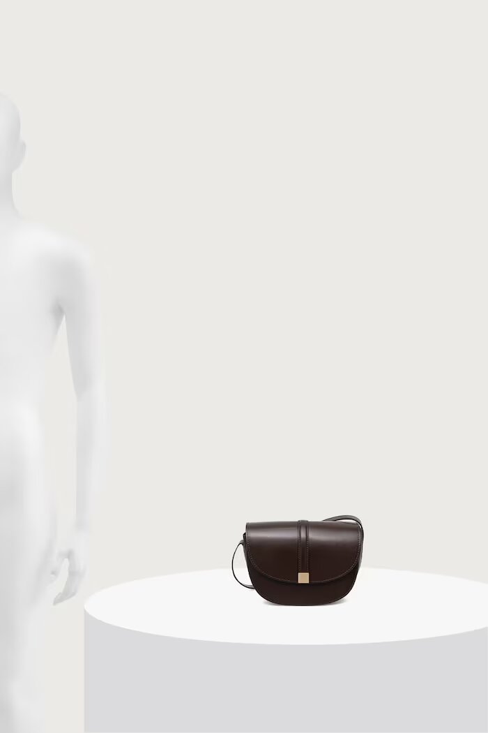Marc O'Polo чанта crossbody дамска от кожа кафява 5000013659