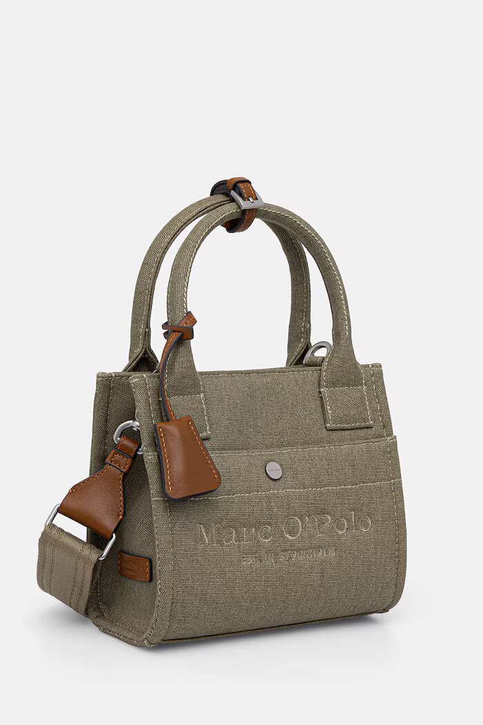 Marc O'Polo чанта crossbody дамска от памук зелена 5000010864