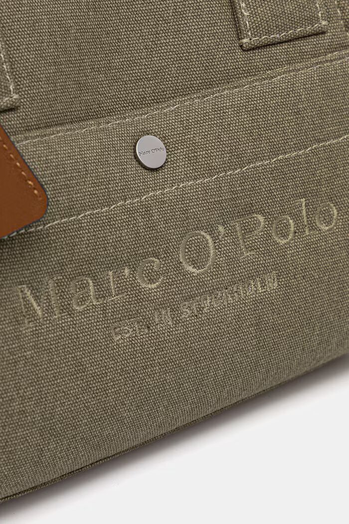 Marc O'Polo чанта crossbody дамска от памук зелена 5000010864