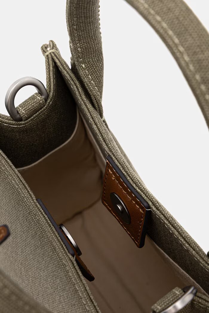 Marc O'Polo чанта crossbody дамска от памук зелена 5000010864