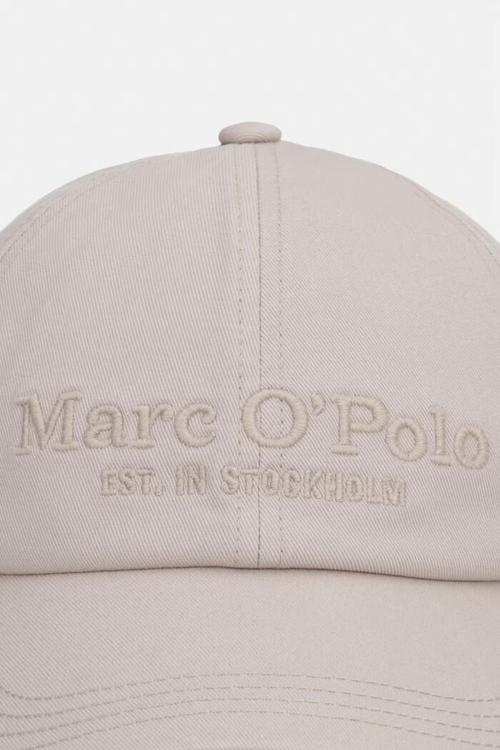Marc O'Polo шапка с козирка дамска от памук бежова 5000013257