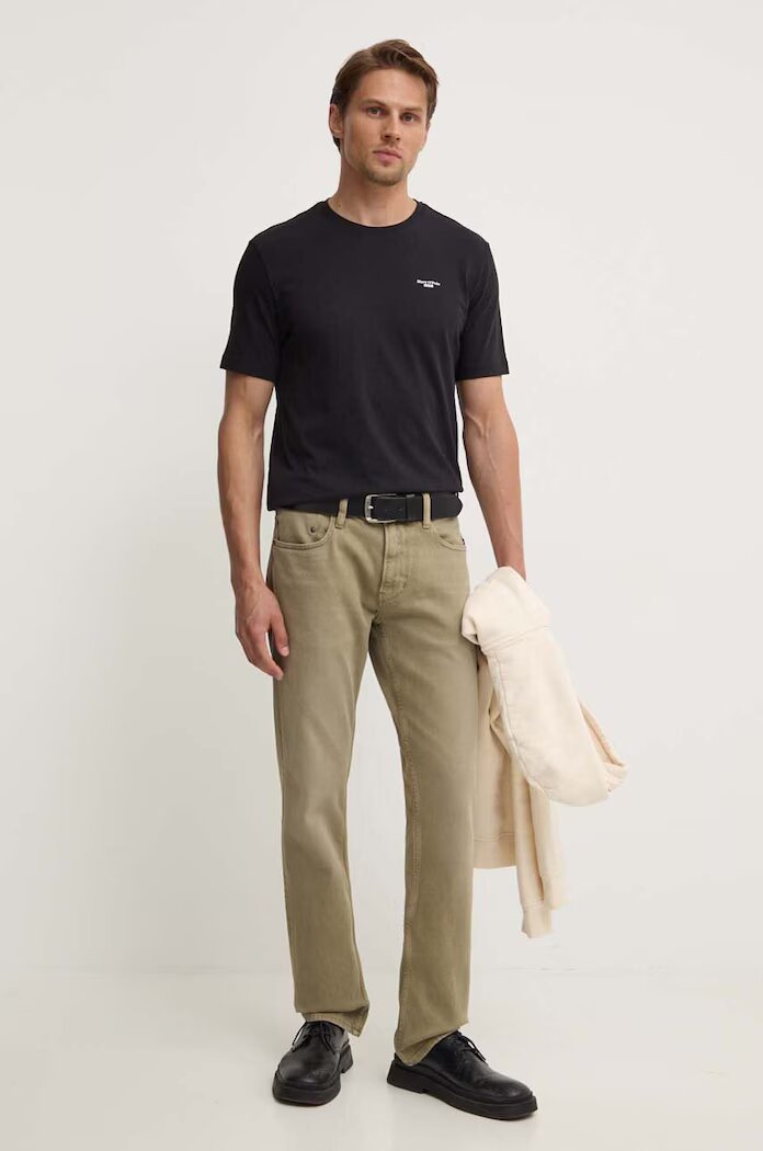 Marc O'Polo тениска basic мъжка от памук DENIM черна 5000006274