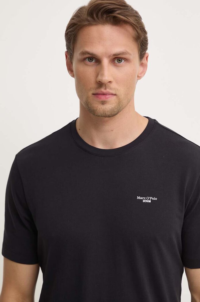 Marc O'Polo тениска basic мъжка от памук DENIM черна 5000006274