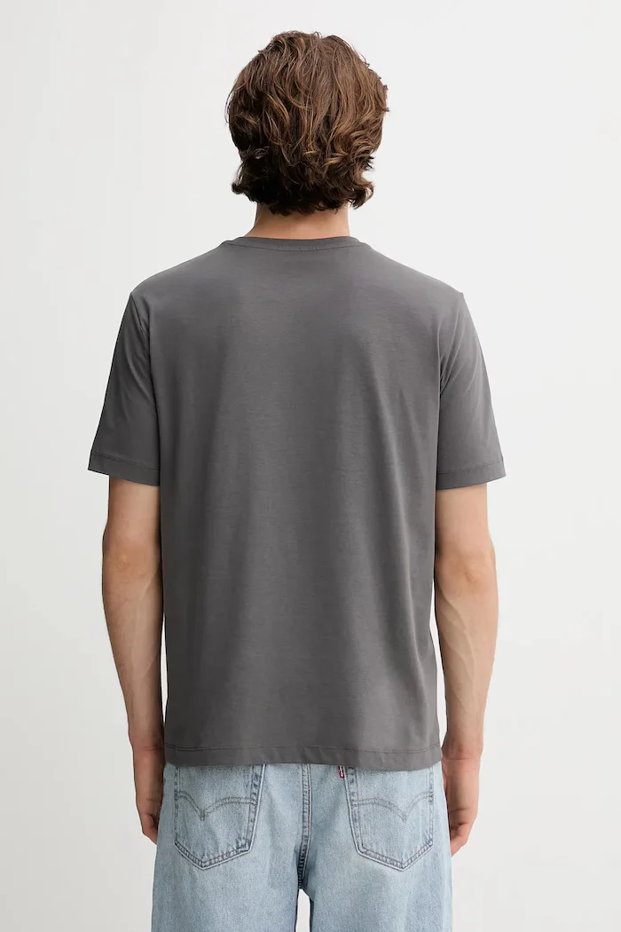 Marc O'Polo тениска basic мъжка от памук DENIM сива 5000006274