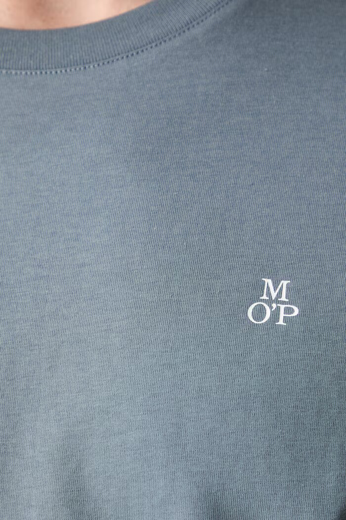 Marc O'Polo тениска basic мъжка от памук синя 5000009405