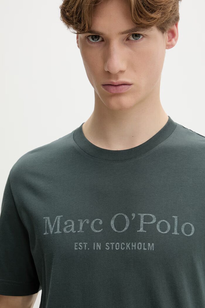 Marc O'Polo тениска мъжка от памук зелена 5000012688