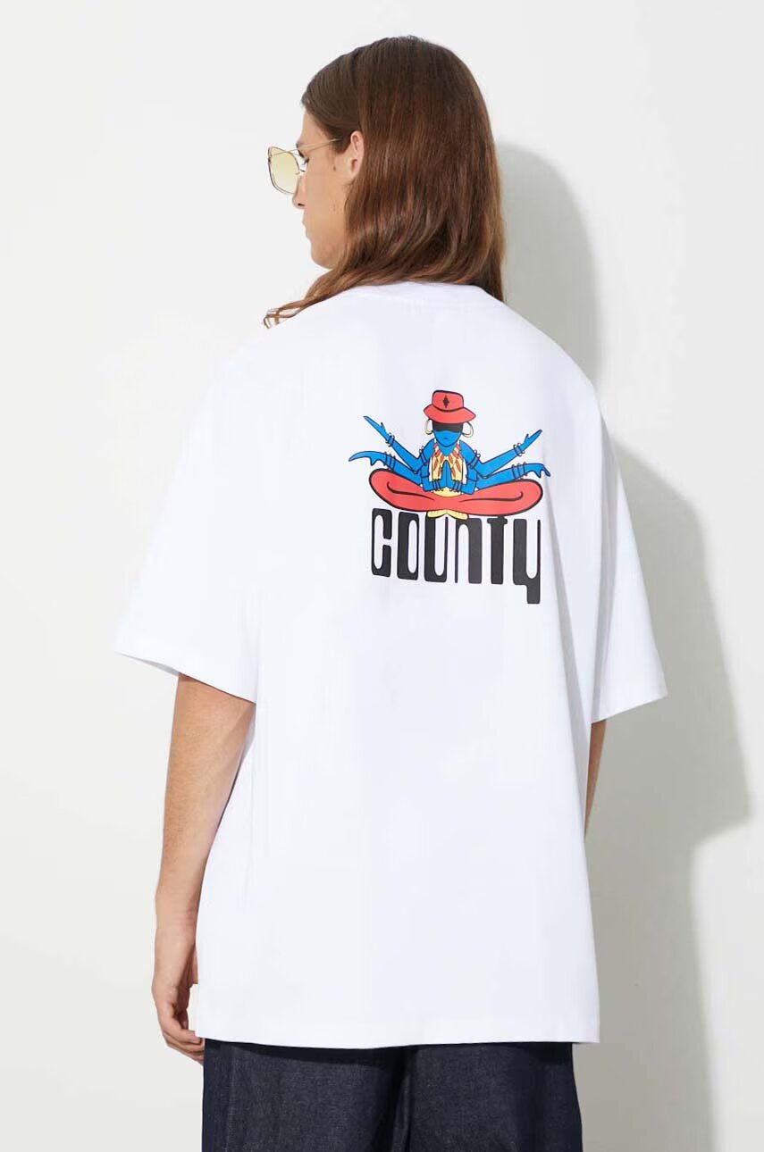 Marcelo Burlon Памучна тениска Disco God