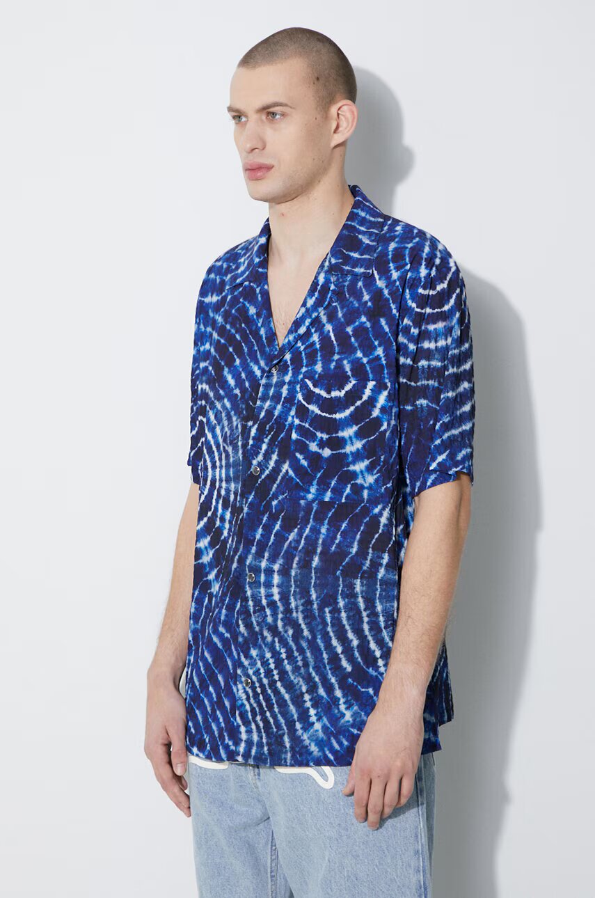 Marcelo Burlon Риза Aop Soundwaves Hawaii Shirt
