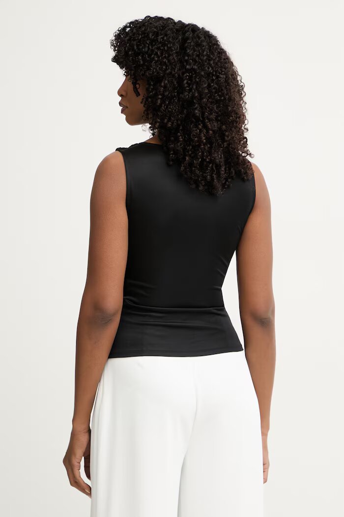 Marciano by Guess блуза с презрамки дамска от вискоза INES черна G6GP11 K3617