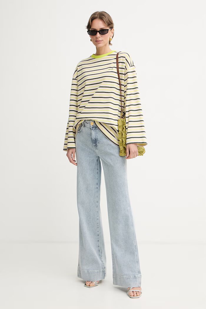 Marciano by Guess дънки wide leg дамски ALYSSA сини G6GA05 D1039