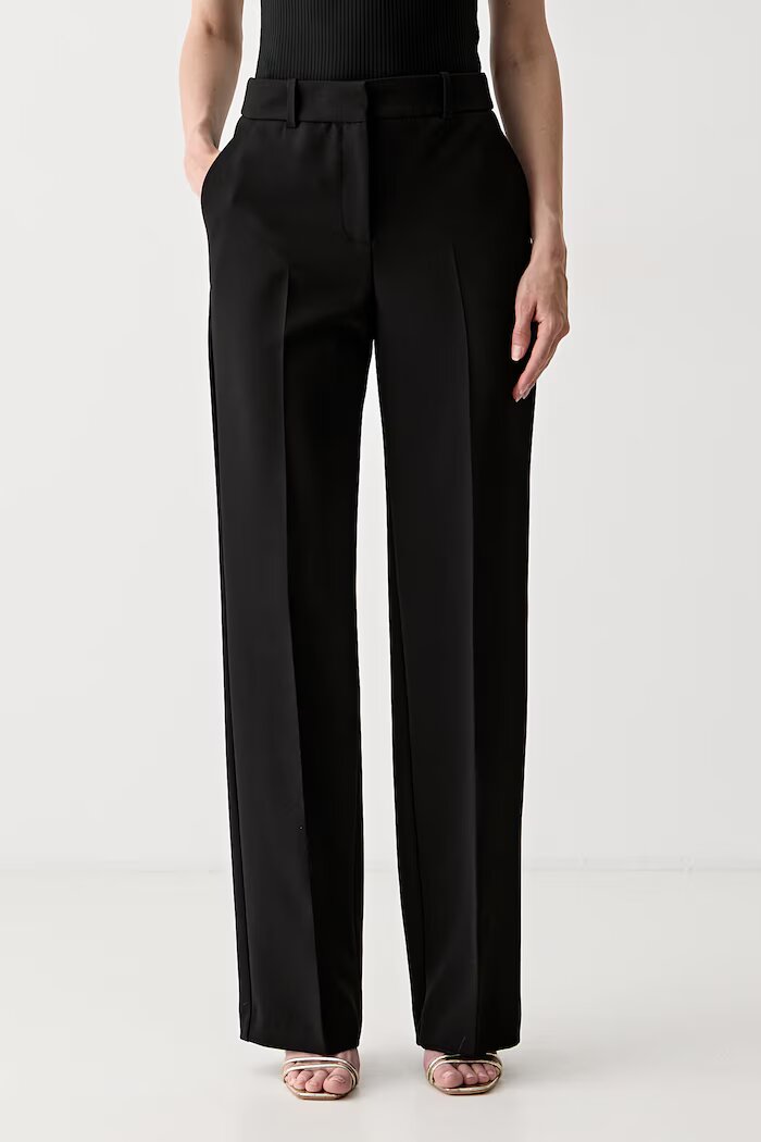 Marciano by Guess официален панталон дамски ABBY черен с висока талия G6YB22 W4829