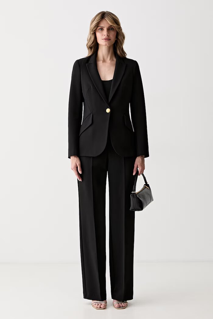 Marciano by Guess официален панталон дамски ABBY черен с висока талия G6YB22 W4829