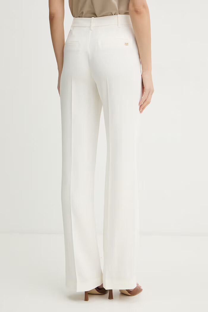 Marciano by Guess панталон дамски с вискоза GRETHA бежов с висока талия