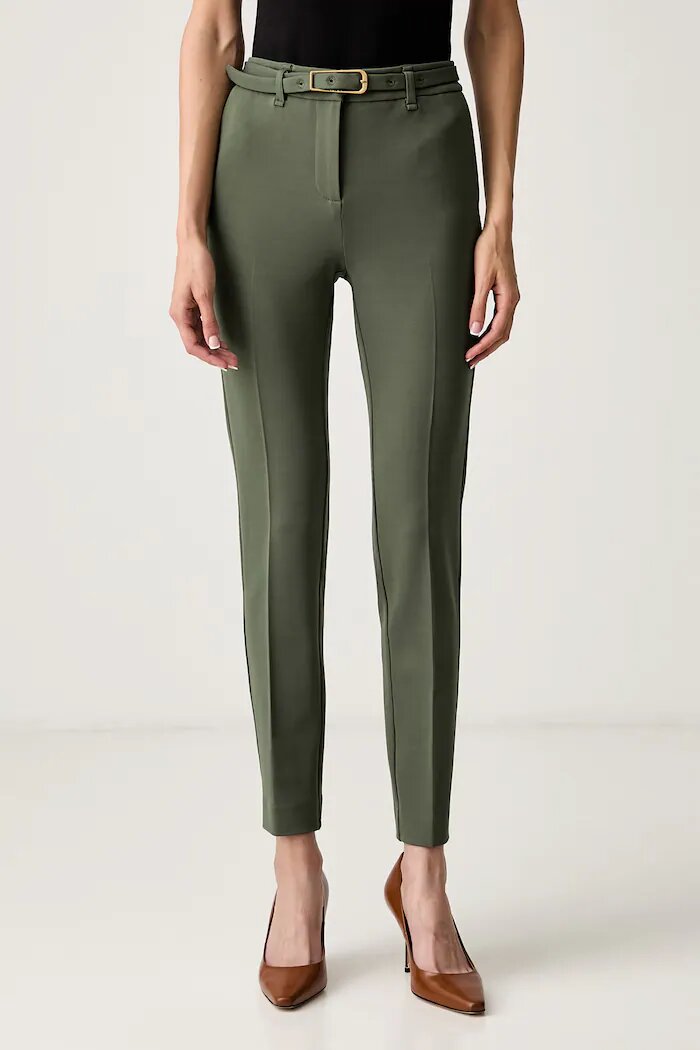 Marciano by Guess панталон дамски с вискоза JOLIE зелен G6YB23 K4553