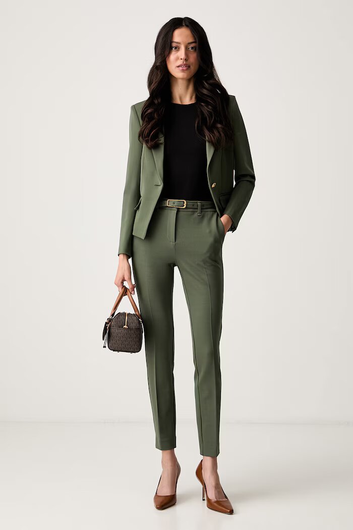 Marciano by Guess панталон дамски с вискоза JOLIE зелен G6YB23 K4553