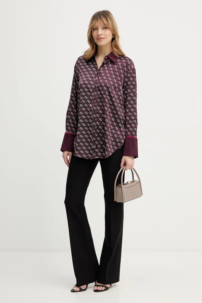 Marciano by Guess Панталон FRIDA в черно с разкроени краища с висока талия 6RGB00 6302A