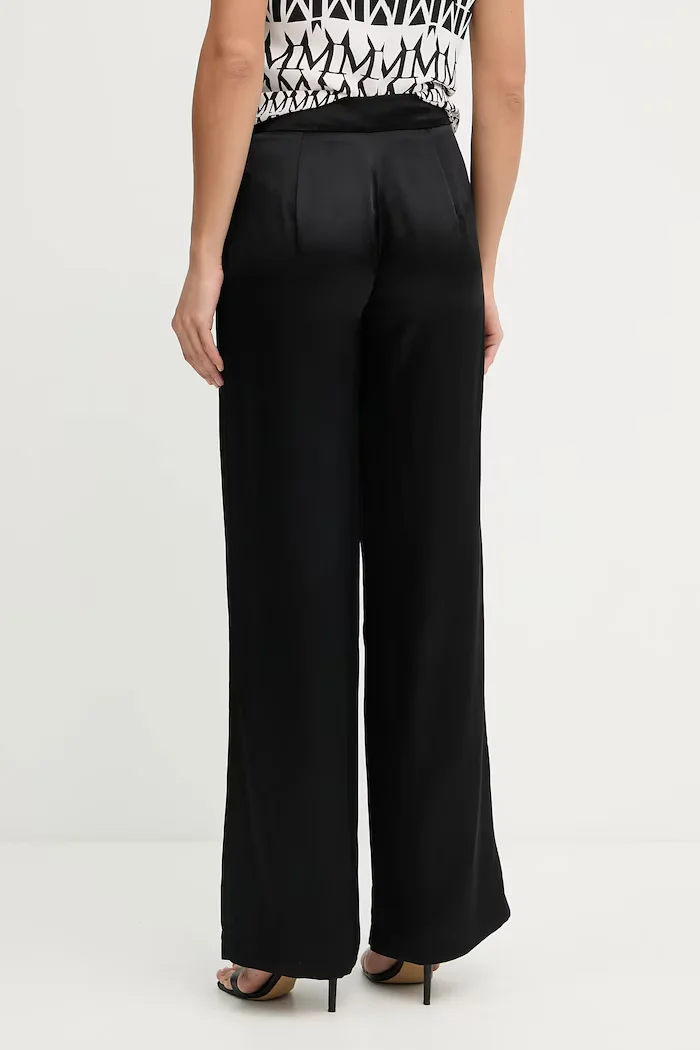 Marciano by Guess Панталон IVA в черно с широка каройка с висока талия 5YGB17 7350A