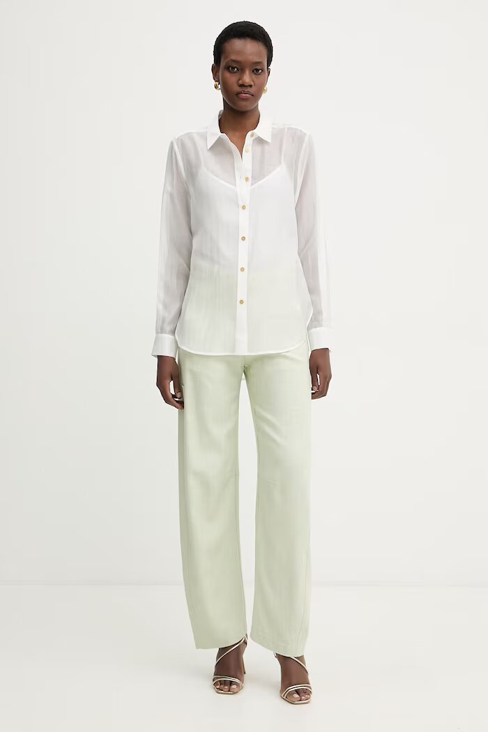 Marciano by Guess риза дамска от лиосел TEA бяла G6GH23 W2198