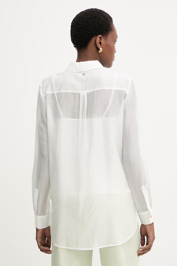 Marciano by Guess риза дамска от лиосел TEA бяла G6GH23 W2198