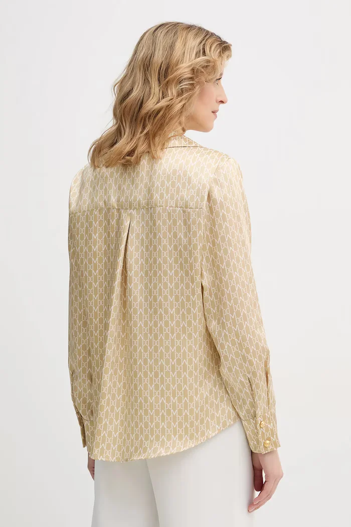 Marciano by Guess Риза ELIDA дамска в бежово със стандартна кройка с класическа яка 6RGH12 7435A