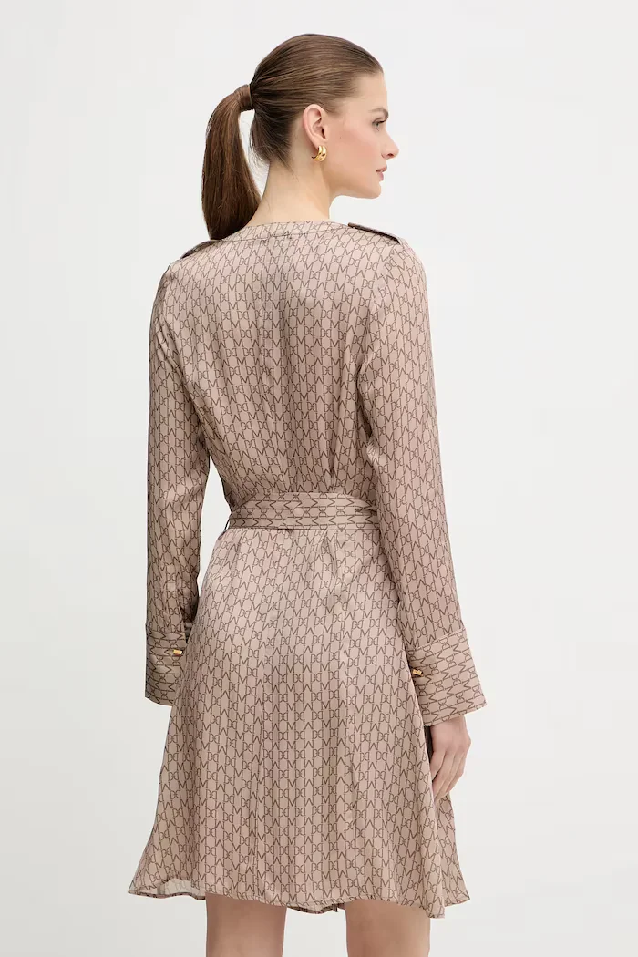 Marciano by Guess Рокля BRITNEY в бежово къса разкроена 5BGK54 7298A