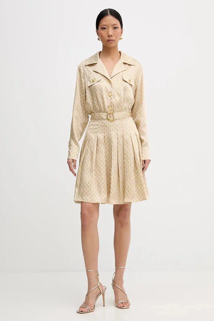 Marciano by Guess Рокля ELIDA в бежово къса разкроена 6RGK30 7435A