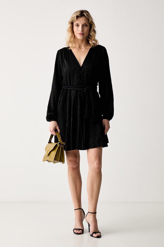 Marciano by Guess рокля с вискоза HADIL черна G6YK54 W3653