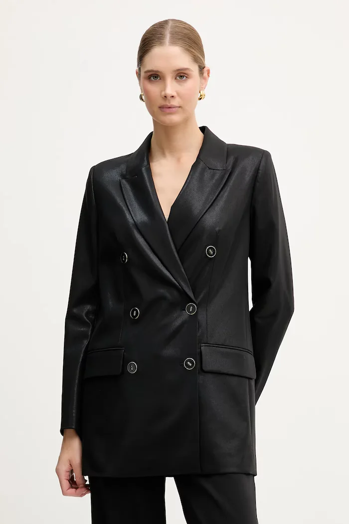 Marciano by Guess Сако NORA в черно с двуредно закопчаване с изчистен дизайн 6RGN01 7401A