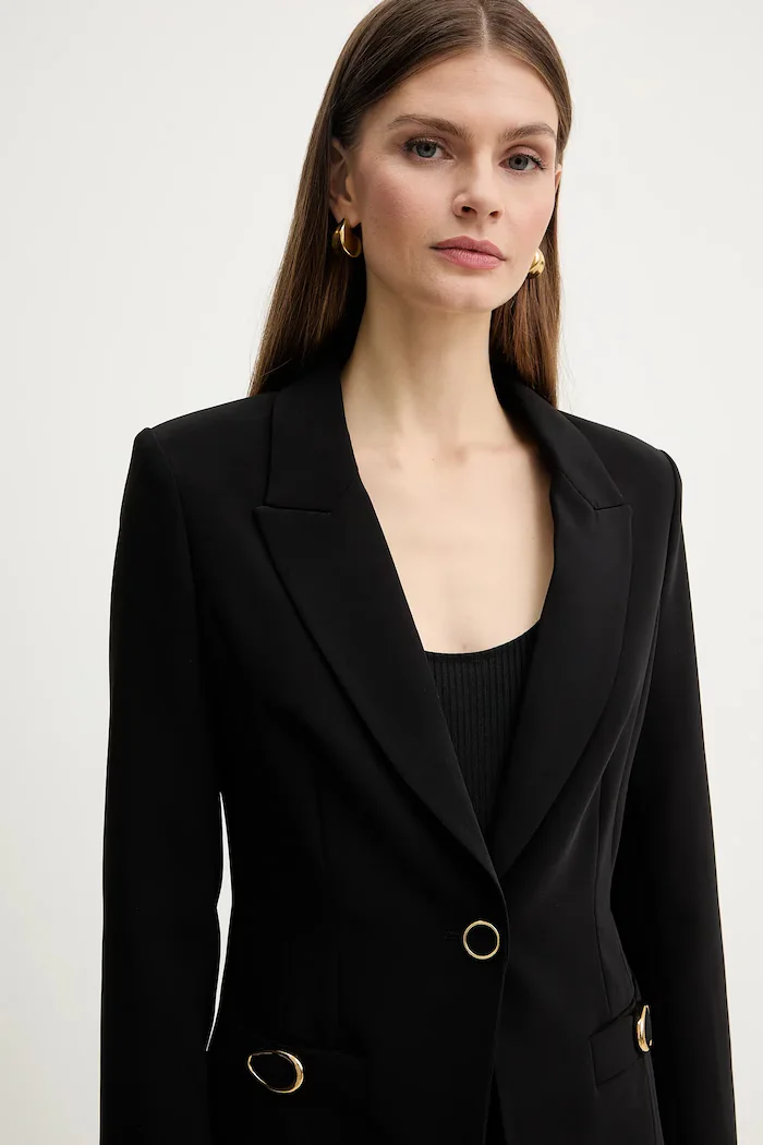 Marciano by Guess Сако ZAIRA в черно с едно копче с изчистен дизайн 6RGN03 7357A