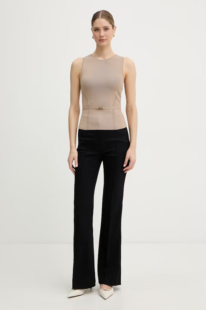 Marciano by Guess топ дамски от вискоза KASHU бежов G6GR23 Z0760