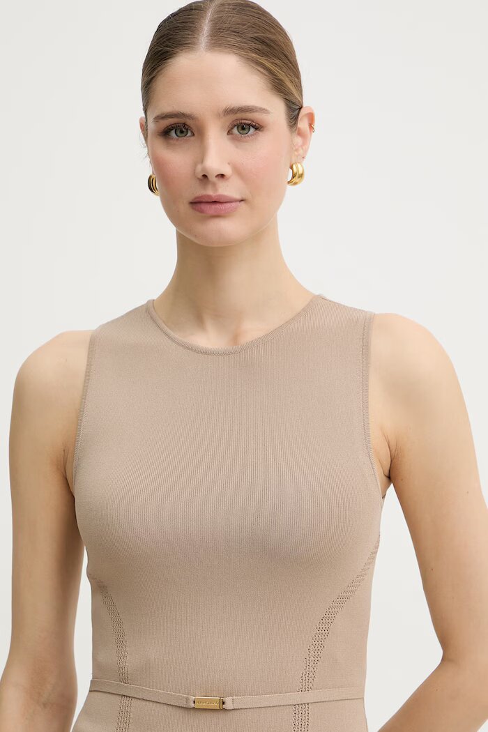 Marciano by Guess топ дамски от вискоза KASHU бежов G6GR23 Z0760