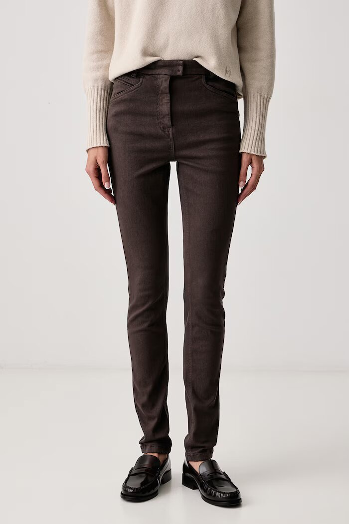 Marella дънки skinny дамски MLSCONDOR кафяви 2623136114200