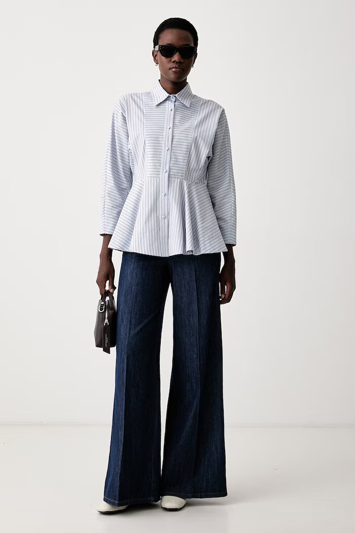 Marella дънки wide leg дамски MLSWLEG2 тъмносини 2623186124200