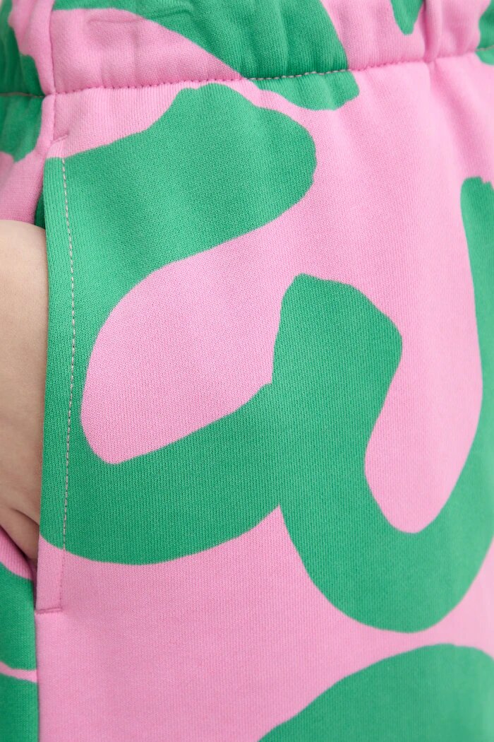marimekko къс панталон тип анцуг дамски от памук розов 095487