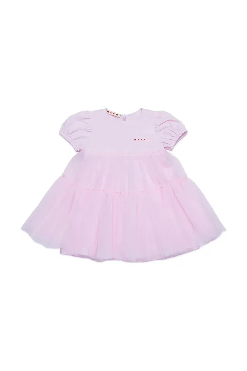 Marni Бебешка памучна рокля MD294B DRESS