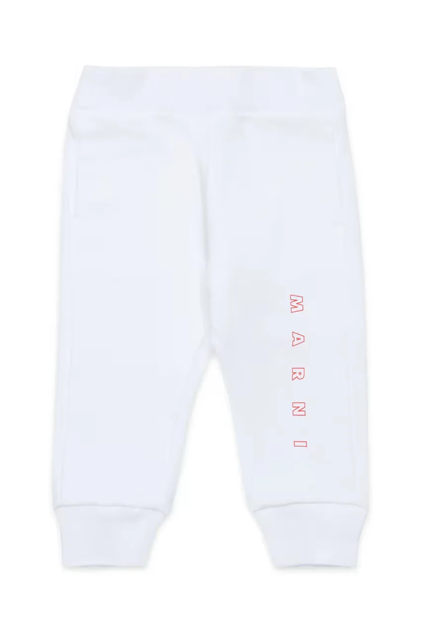 Marni Бебешки памучен спортен панталон MP192B TROUSERS