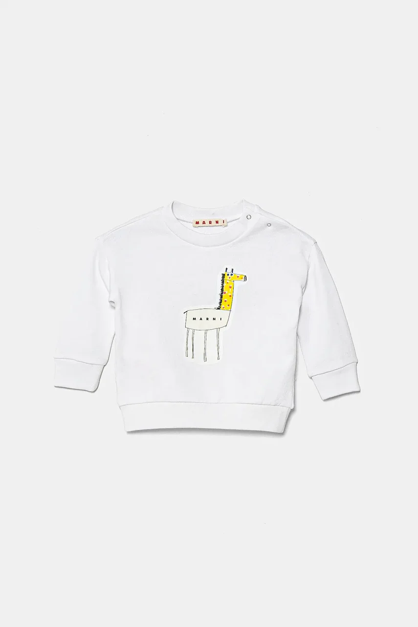Marni Бебешки памучен суичър MS304B SWEAT-SHIRT