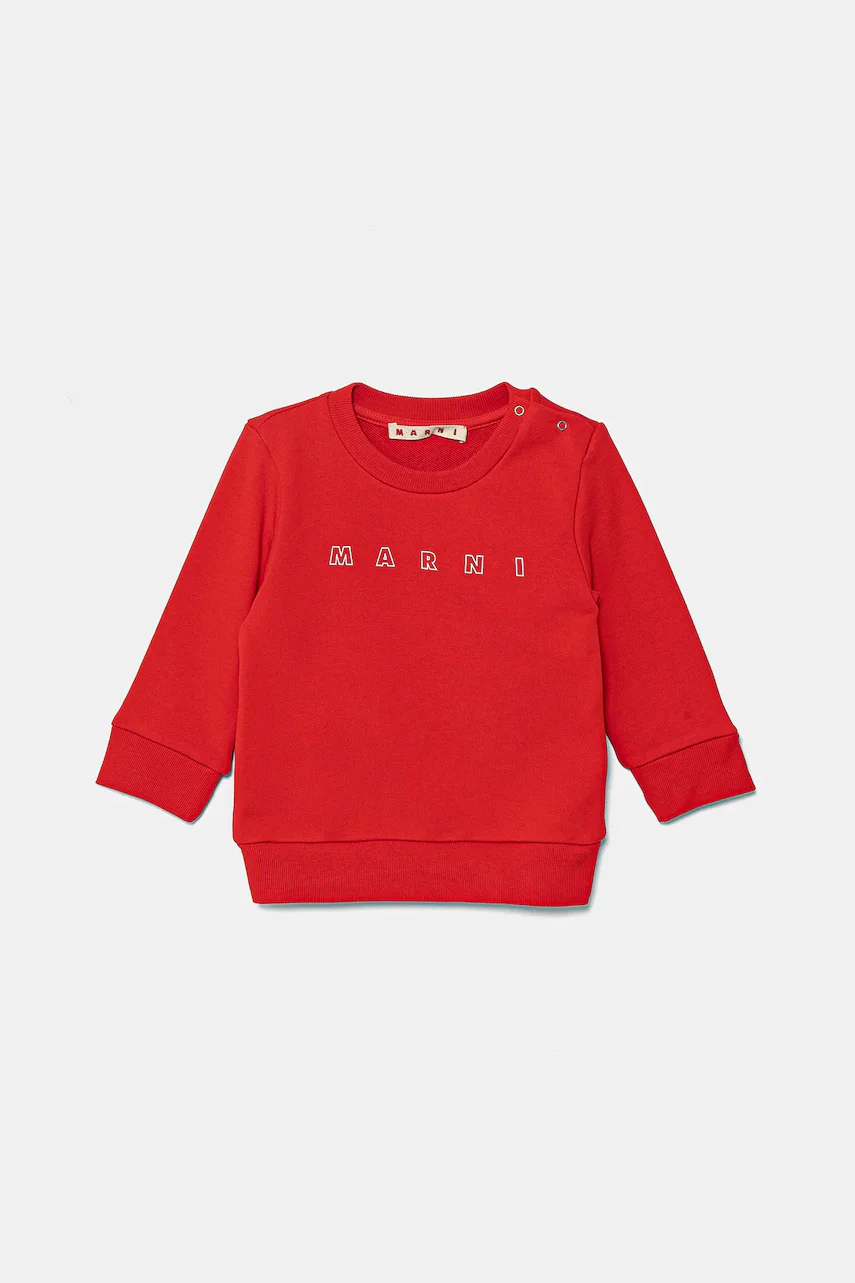 Marni Бебешки памучен суичър MS319B SWEAT-SHIRT