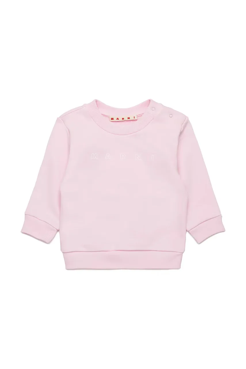 Marni Бебешки памучен суичър MS319B SWEAT-SHIRT