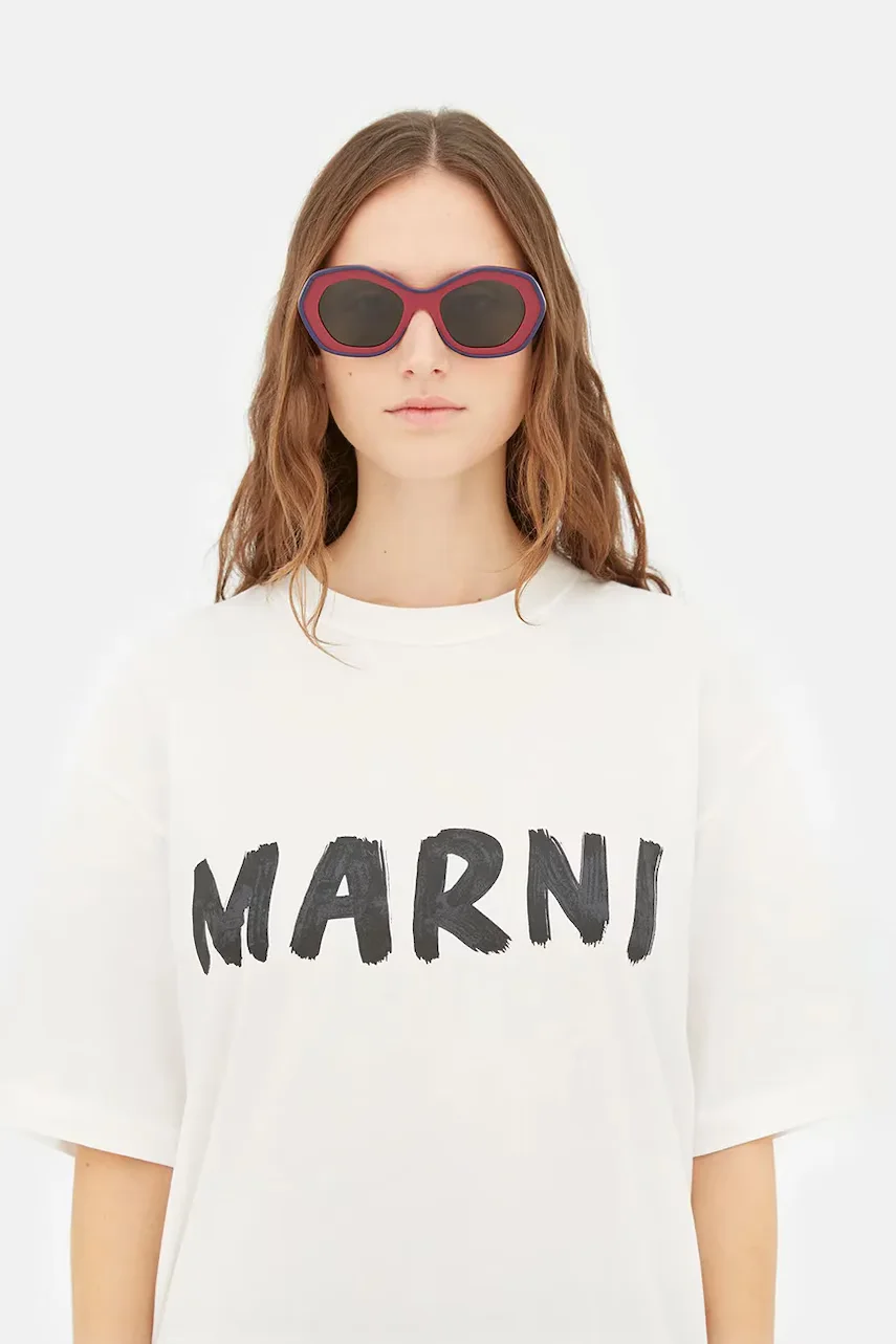 Marni Слънчеви очила Ulawun Vulcano Bordeaux