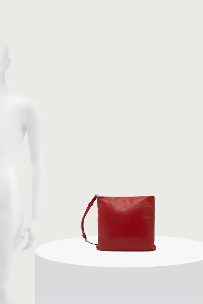 MAX&Co. чанта crossbody дамска от кожа MCAGIRAFFA червена 2626516067200