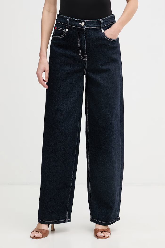 MAX&Co. дънки relaxed fit дамски MCOCRUSCA тъмносини 2616181013200