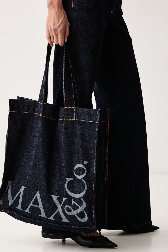 MAX&Co. дънки wide leg дамски ADITO тъмносини 2626186063200