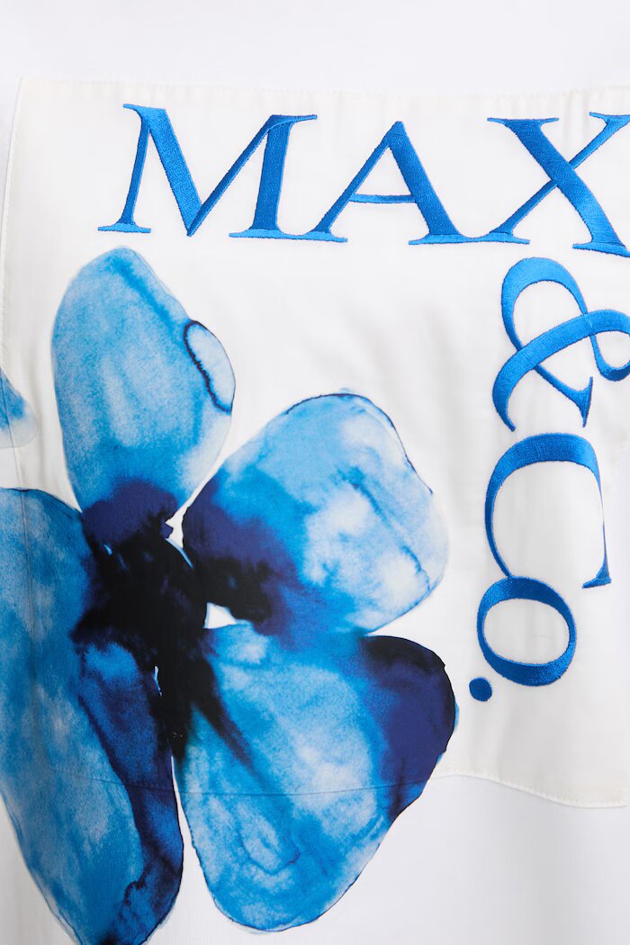 MAX&Co. тениска дамска от памук MCOMAMBO бяла 2616971034200