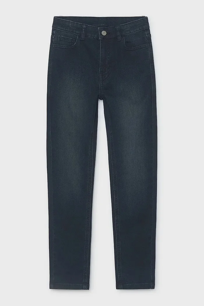 Mayoral дънки straight за деца soft denim тъмносини 7509