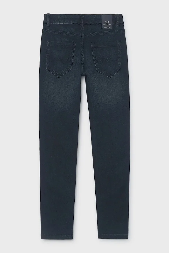 Mayoral дънки straight за деца soft denim тъмносини 7509