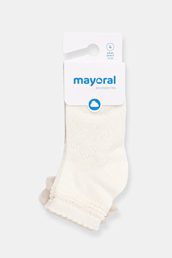 Mayoral Детски чорапи (2 чифта) в бежово 10140