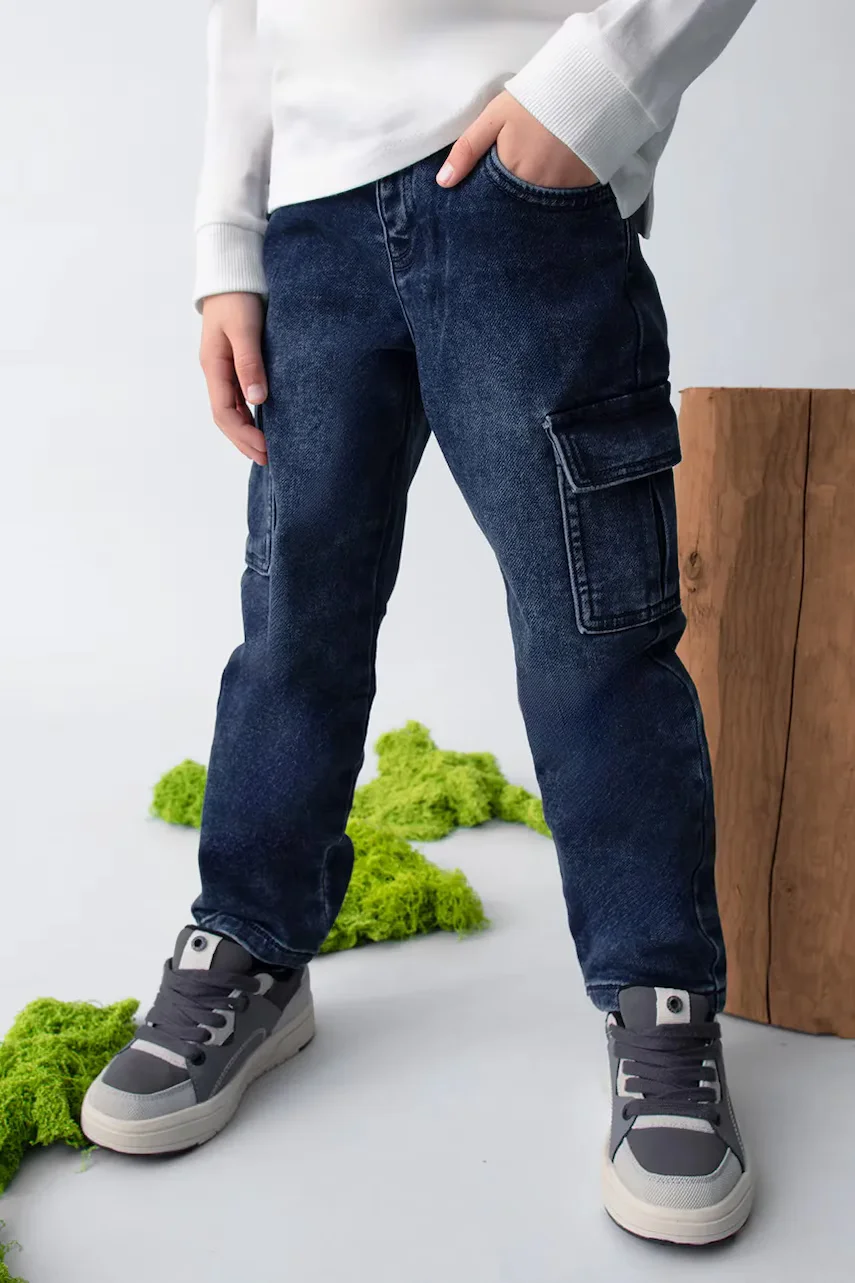 Mayoral Детски дънки soft denim cargo